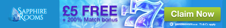 Sapphire Rooms Mobile Casino bonus